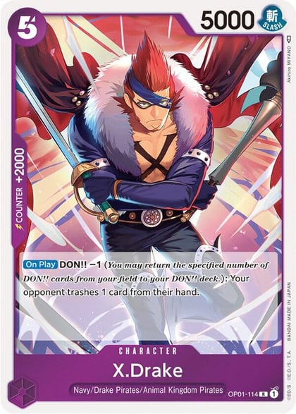 X.Drake (114), Romance Dawn OP01-114