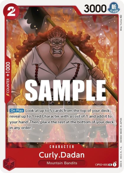 Curly.Dadan, Paramount War OP02-005
