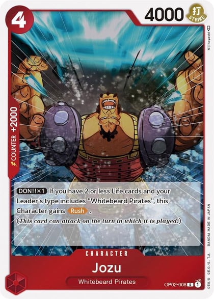 Jozu, Paramount War OP02-008