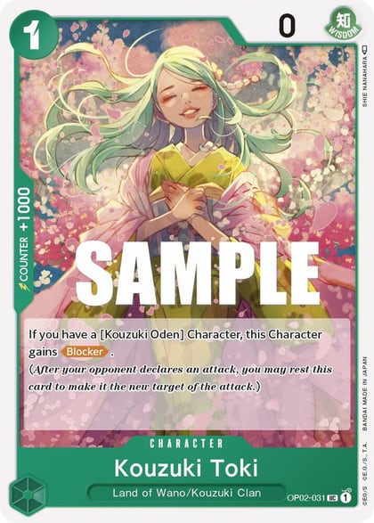 Kouzuki Toki, Paramount War OP02-031