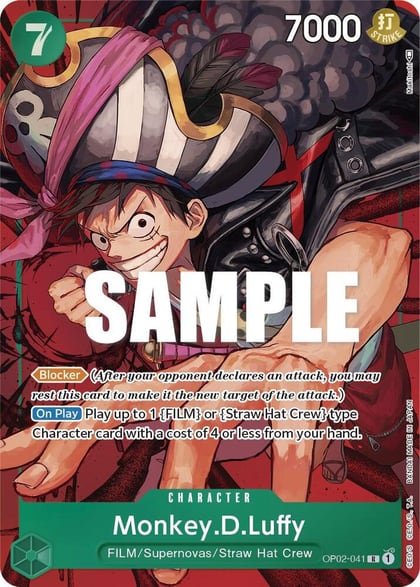 Monkey.D.Luffy (041) (Alternate Art), Paramount War OP02-041