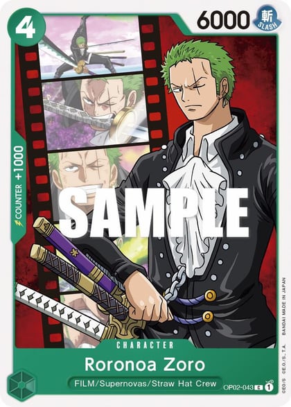 Roronoa Zoro, Paramount War OP02-043