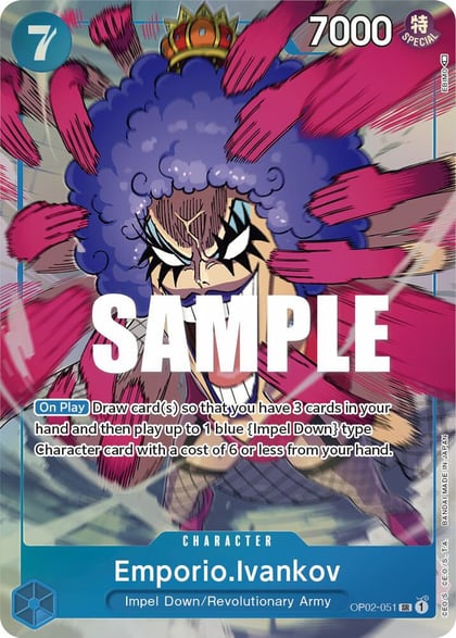 Emporio.Ivankov (051) (Alternate Art), Paramount War OP02-051
