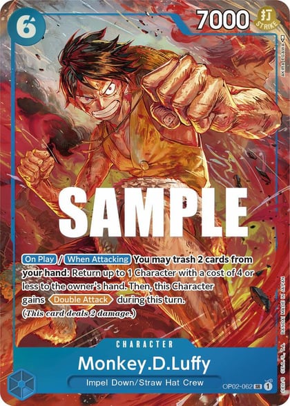 Monkey.D.Luffy (062) (Alternate Art), Paramount War OP02-062