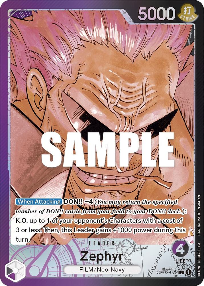Zephyr (Alternate Art), Paramount War OP02-072
