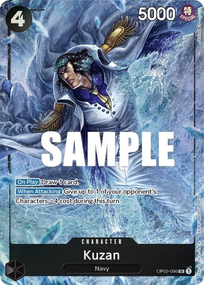 Kuzan (096) (Alternate Art), Paramount War OP02-096
