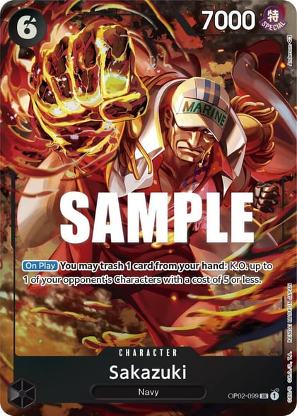Sakazuki (Alternate Art), Paramount War OP02-099