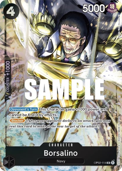 Borsalino (Alternate Art), Paramount War OP02-114