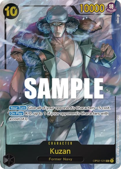 Kuzan (121) (Alternate Art), Paramount War OP02-121
