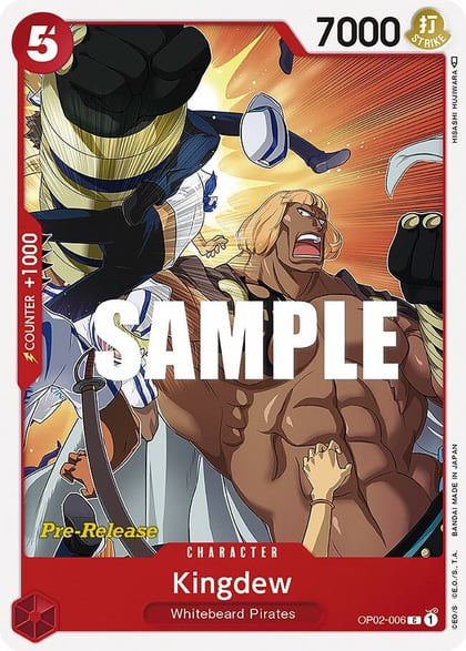 Kingdew, Paramount War Pre-Release Cards OP02-006