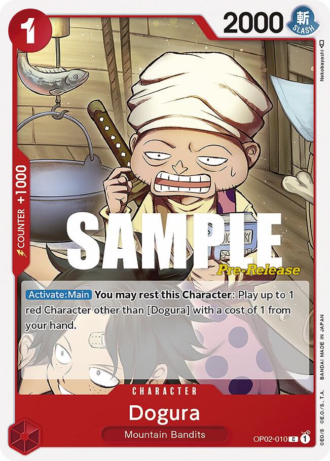 Dogura, Paramount War Pre-Release Cards OP02-010