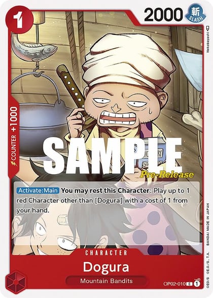 Dogura, Paramount War Pre-Release Cards OP02-010