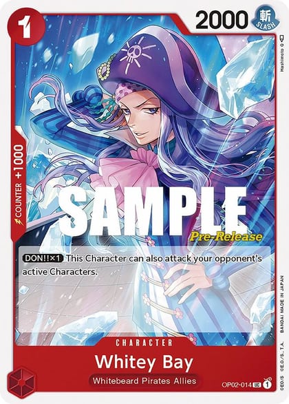 Whitey Bay, Paramount War Pre-Release Cards OP02-014