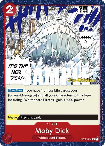 Moby Dick, Paramount War Pre-Release Cards OP02-024