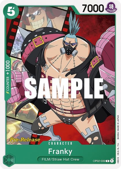 Franky, Paramount War Pre-Release Cards OP02-039