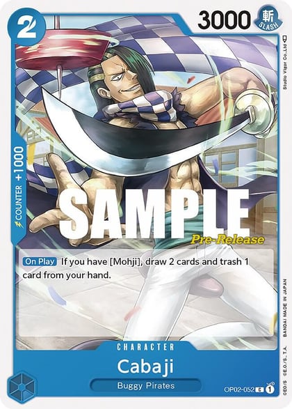 Cabaji, Paramount War Pre-Release Cards OP02-052