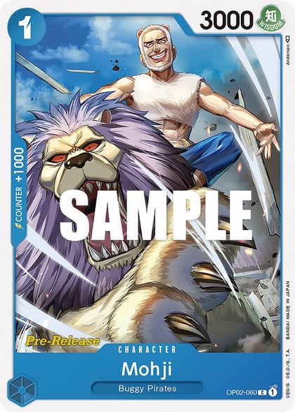 Mohji, Paramount War Pre-Release Cards OP02-060