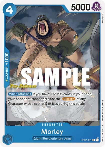 Morley, Paramount War Pre-Release Cards OP02-061