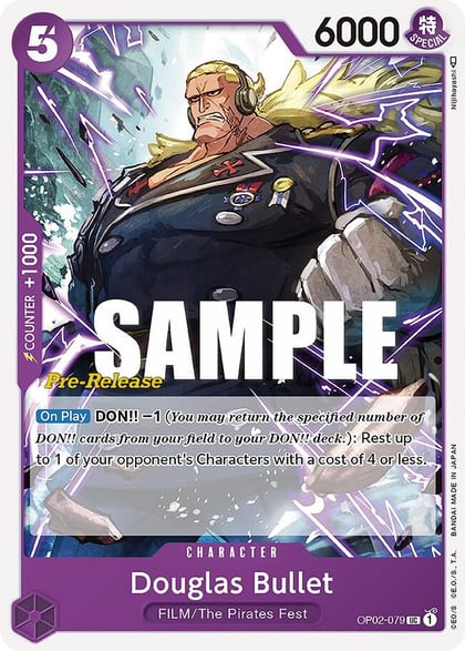 Douglas Bullet, Paramount War Pre-Release Cards OP02-079