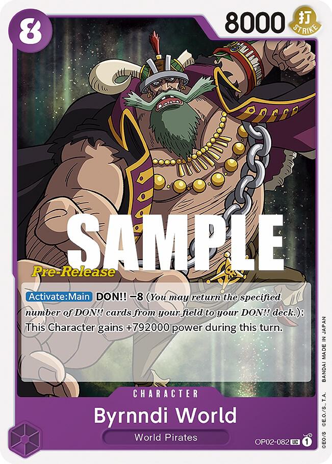 Byrnndi World, Paramount War Pre-Release Cards OP02-082