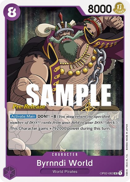 Byrnndi World, Paramount War Pre-Release Cards OP02-082