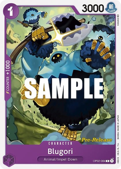 Blugori, Paramount War Pre-Release Cards OP02-084