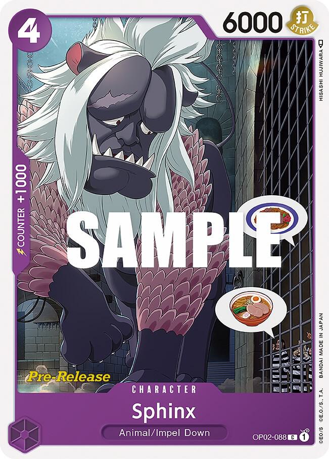 Sphinx, Paramount War Pre-Release Cards OP02-088