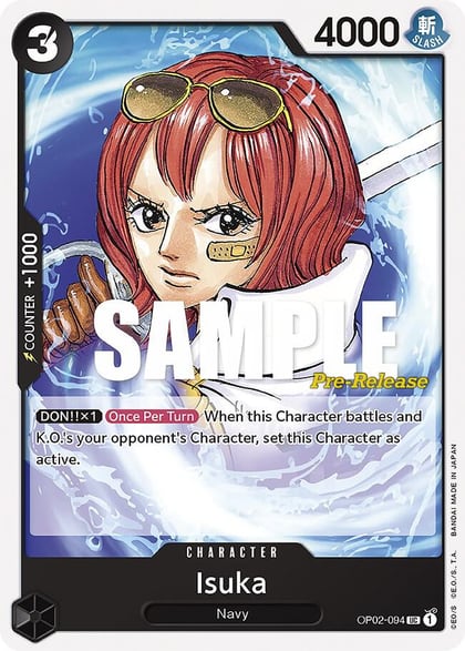 Isuka, Paramount War Pre-Release Cards OP02-094