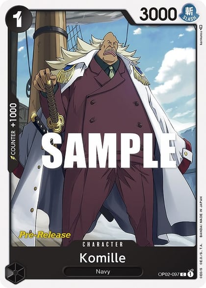 Komille, Paramount War Pre-Release Cards OP02-097