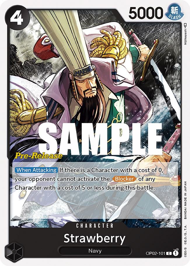 Strawberry, Paramount War Pre-Release Cards OP02-101