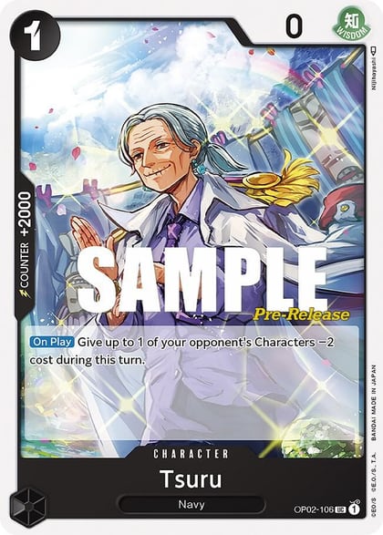 Tsuru, Paramount War Pre-Release Cards OP02-106