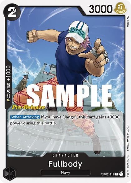 Fullbody, Paramount War Pre-Release Cards OP02-111