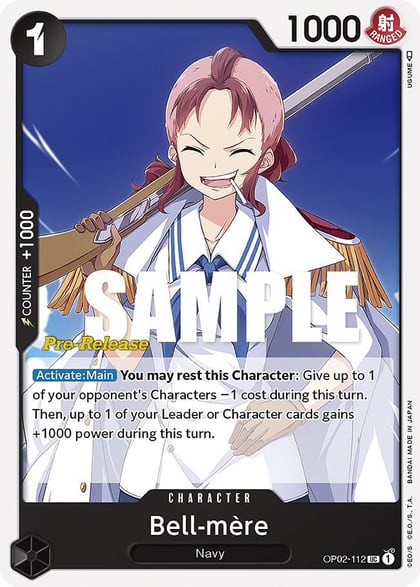 Bell-mere, Paramount War Pre-Release Cards OP02-112