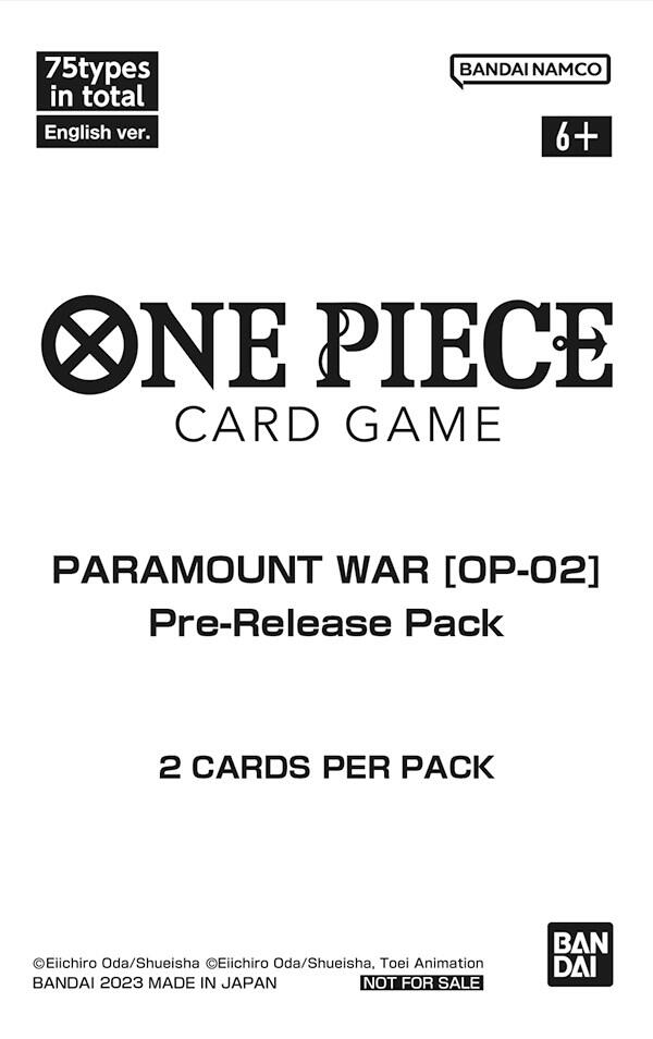 Paramount War - Pre-Release Pack, Paramount War Pre-Release Cards P482217