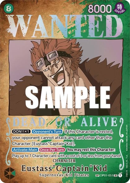 Eustass"Captain"Kid (Wanted Poster), Pillars of Strength OP01-051