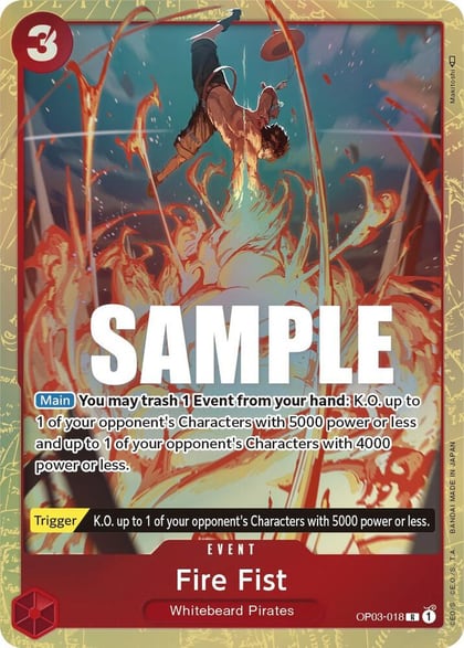 Fire Fist (Alternate Art), Pillars of Strength OP03-018