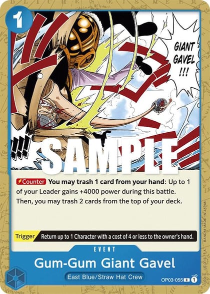 Gum-Gum Giant Gavel, Pillars of Strength OP03-055