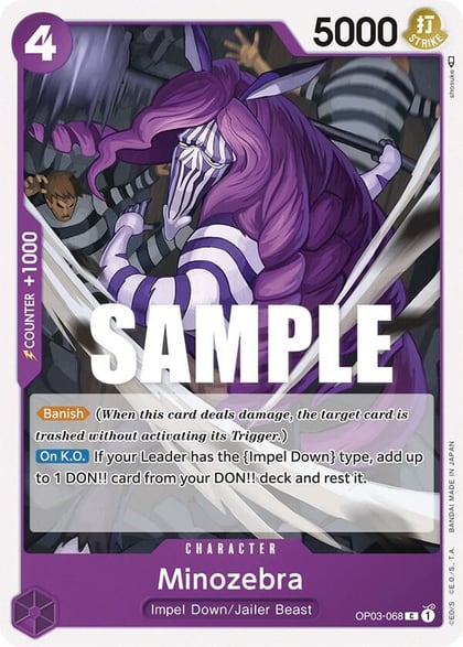 Minozebra, Pillars of Strength OP03-068