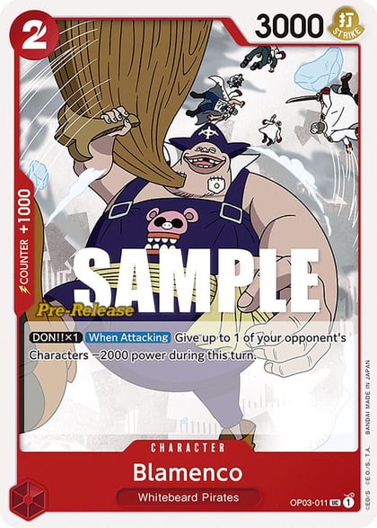 Blamenco, Pillars of Strength Pre-Release Cards OP03-011