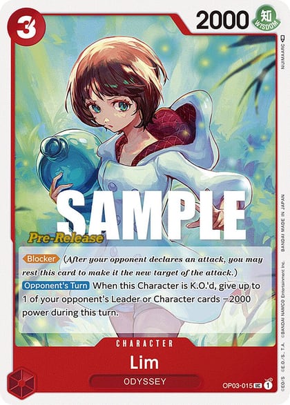 Lim, Pillars of Strength Pre-Release Cards OP03-015