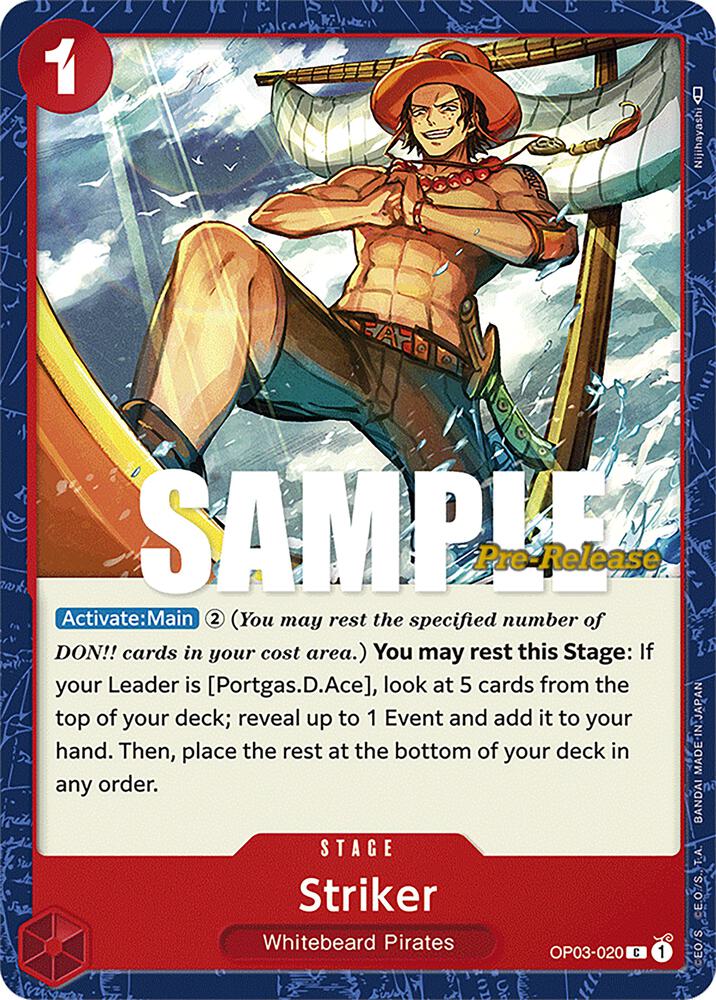 Striker, Pillars of Strength Pre-Release Cards OP03-020