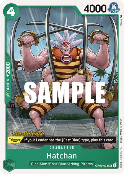Hatchan, Pillars of Strength Pre-Release Cards OP03-033