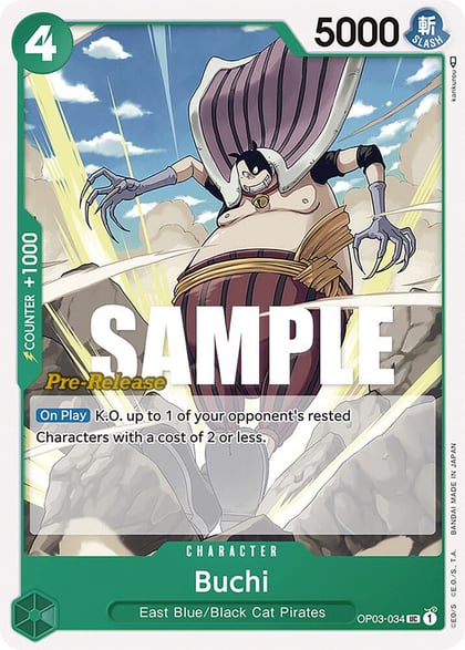 Buchi, Pillars of Strength Pre-Release Cards OP03-034