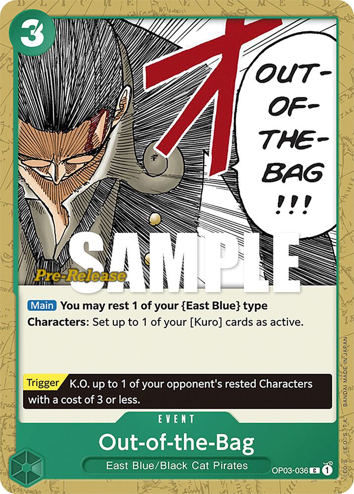 Out-of-the-Bag, Pillars of Strength Pre-Release Cards OP03-036