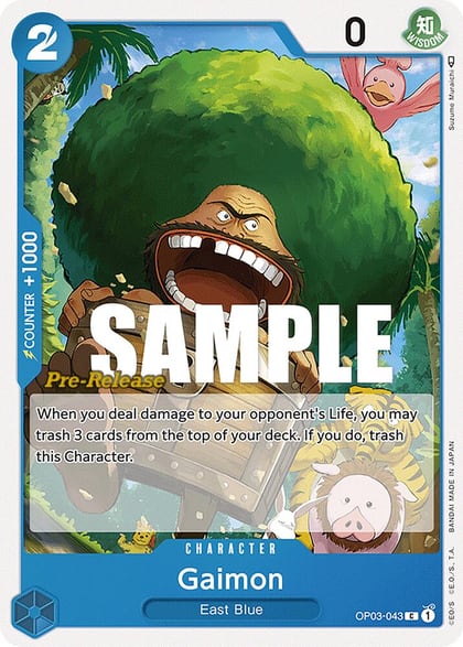 Gaimon, Pillars of Strength Pre-Release Cards OP03-043