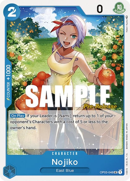 Nojiko, Pillars of Strength Pre-Release Cards OP03-048