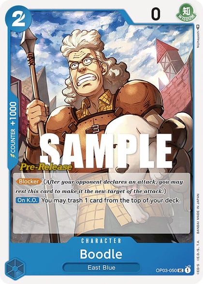 Boodle, Pillars of Strength Pre-Release Cards OP03-050