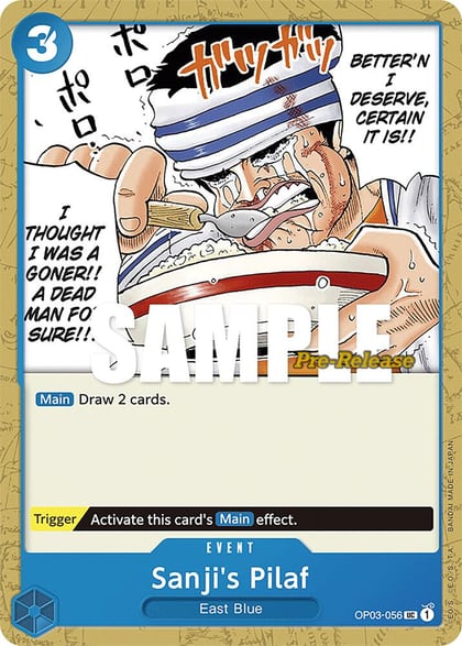 Sanji's Pilaf, Pillars of Strength Pre-Release Cards OP03-056