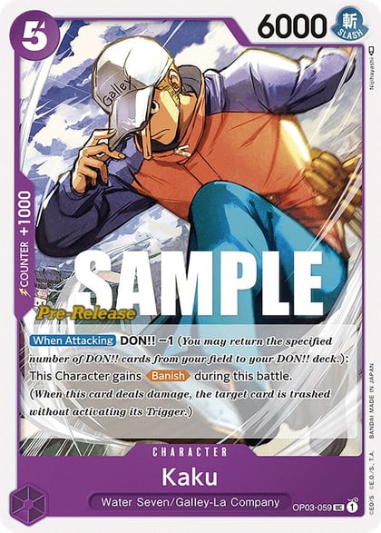 Kaku, Pillars of Strength Pre-Release Cards OP03-059