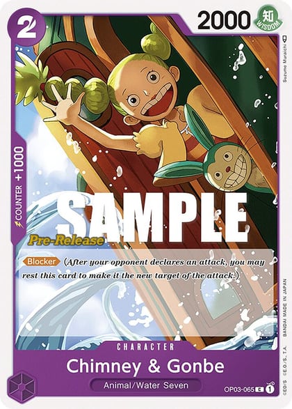 Chimney & Gonbe, Pillars of Strength Pre-Release Cards OP03-065